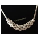 2ct. Black & White Diamond necklace