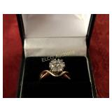 7 Stone solitaire ring, 14K Gold