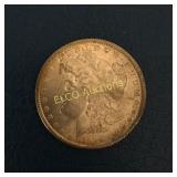 1890 P Morgan Silver Dollar, 90% Silver