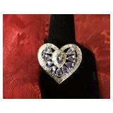 2.22ct. Tanzanite Diamond ring10K Gold