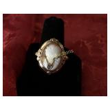 Antique Cameo estate ring , 10K Gold