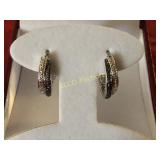 Black & White Topaz earrings