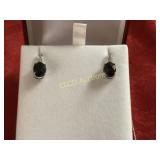 Onyx estate earrings