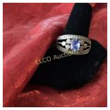 Tanzanite Diamond ring, 10K Gold