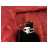 Diamond baguette dinner ring, 10K