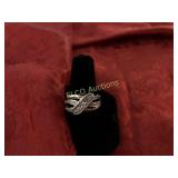 Diamond Estate ring, Sterling Silver