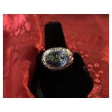 Mystic Topaz ring, Sterling Silver