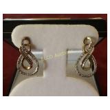 Infinity CZ earrings
