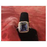 4.14ct. Tanzanite dinner ring
