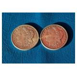 (2) Peace Silver Dollars, 1921 S & 1921 P