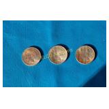 (3) Silver Peace Dollars, 1923, 1924, & 1925, 90%