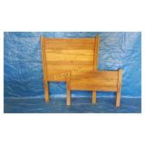 Antique headboard & footboard , single bed