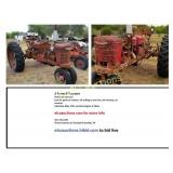 (2) Vintage Farmall Tractors, not running