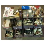 (4) cabinets of new & used tractor parts for