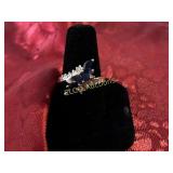 Diamond & Saphhire ring, 14K Gold