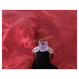 2.90ct. Amethyst evening ring, Sterling Silver