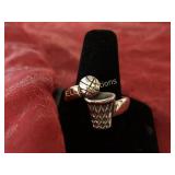 James Avery Basketball Hoop & Ball ring