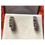 Amethyst estate earrings