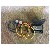 AC freon charging hose /gauge,set & Halogen leak