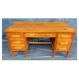 Antique desk w/6 drawers, solid wood