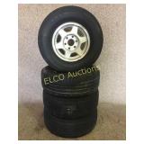 Set of 265/70R/16 rims & tires