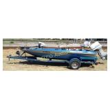1984 Hydra Sport Bass boat, 70hp Johnson,
