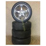 Set of Boss Motor Sport rims, 5 lug & tires