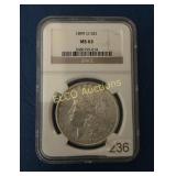 1899 O Morgan Silver Dollar, 90% Silver