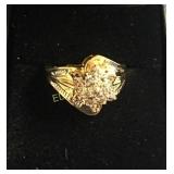 Diamond cluster ring