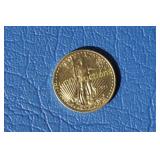 2015 $5 Liberty Gold Bullion,  1/10 oz. Fine Gold