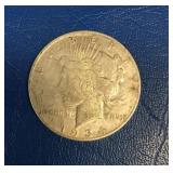 1934 D Peace Silver Dollar, 90% Silver
