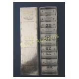 10 Unopened rolls of uncirculated 2005 D nickels