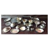 Vintage silver plated serving ware