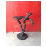 Yard art, grapevine plant stand, 40"x17"