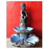 Fountain of boy w/jug & seashells