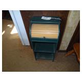 Small roll-top utility shelving stand 33x15x11