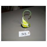Art stretch glass swan dish