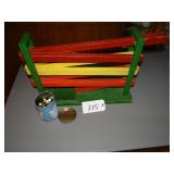 Vintage marble roller w/ marbles