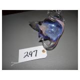Italy Murano art glass swan dish
