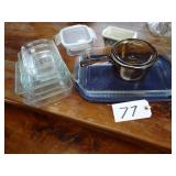 Assorted Pyrex bakeware