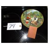 Puss-In-Boots collector plate w/ authenticity book
