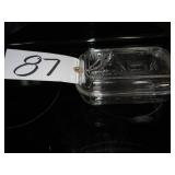 Cow glass refrigerator dish