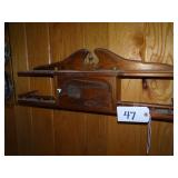 Handcarved wall shelf Rose Hill Covered Bridge Bro