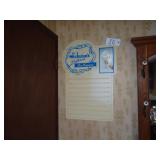 Vintage Schwann's plastic sign display, no letters