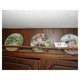 Five assorted collector plates
