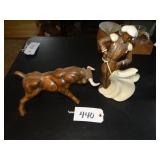 Ceramic bull and matador set