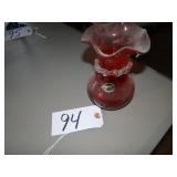 Kanawha WV glass red vase