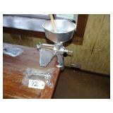 Vintage Squeezo grinder w/ 2 screens