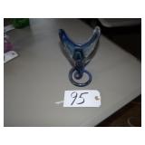 Vintage stretch art glass vase