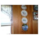 7 Wildlife collector plates - ducks, dog, swans